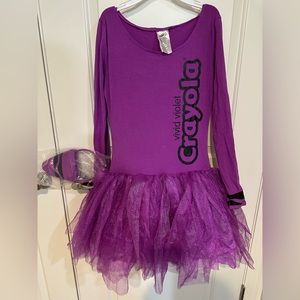 Crayons Vivid violet Tutu dress Crayola costume sizeS
Includes dress & headband